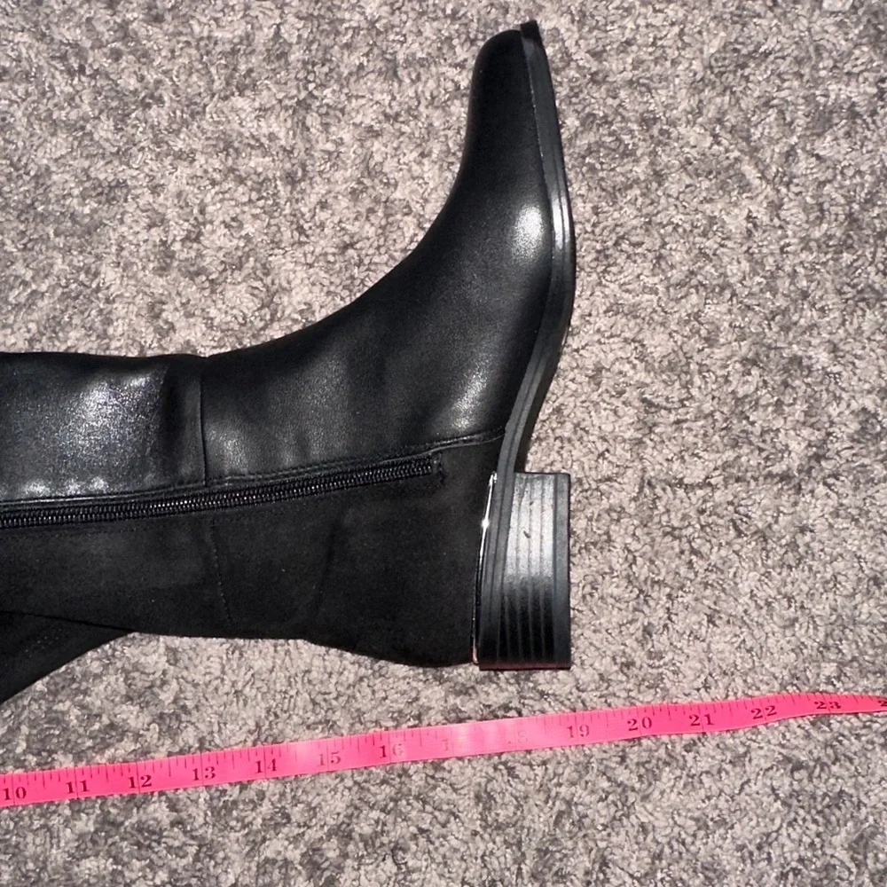 Alfani Step Flex Black Over the Knee Boots